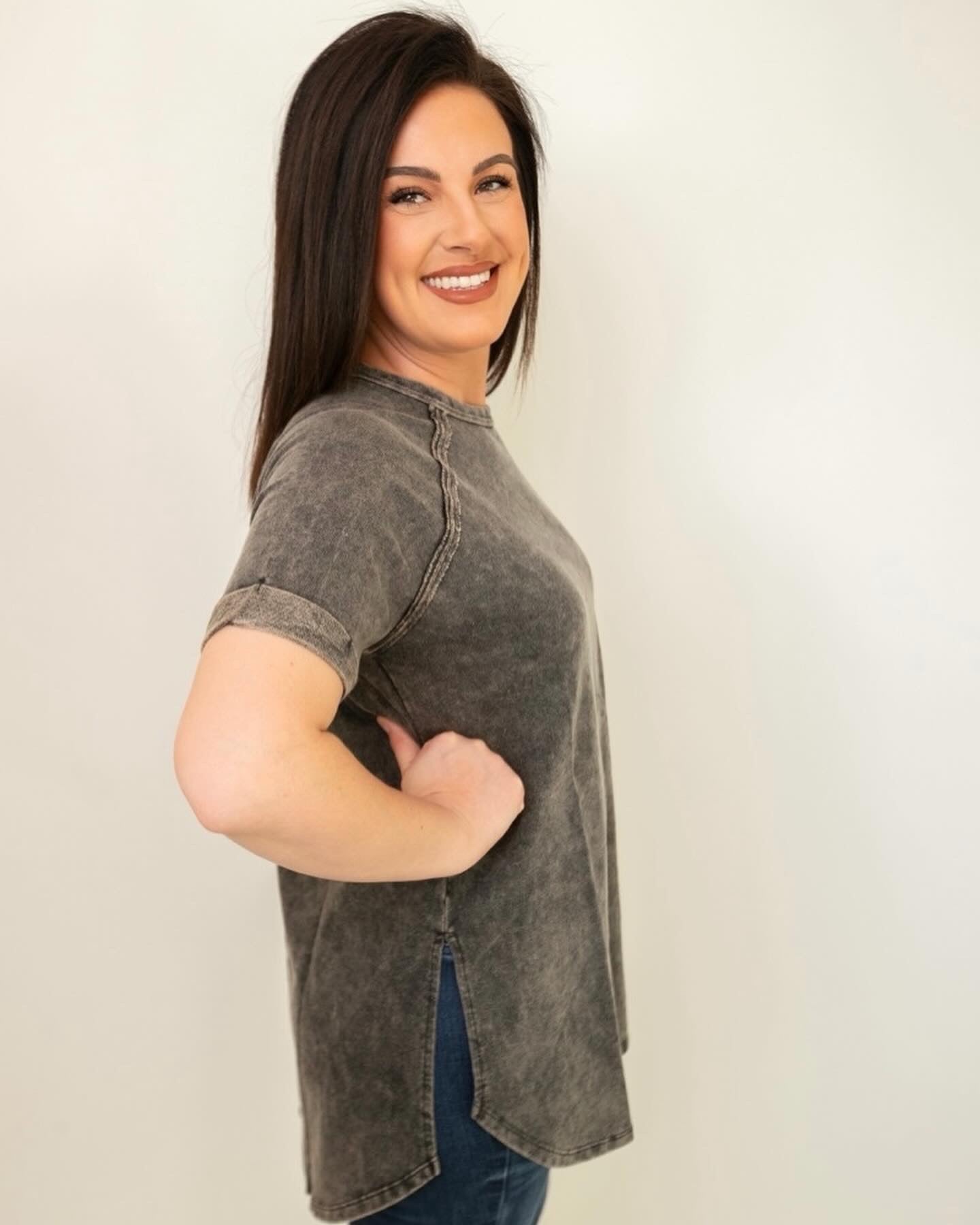 Every Day Tee in Charcoal