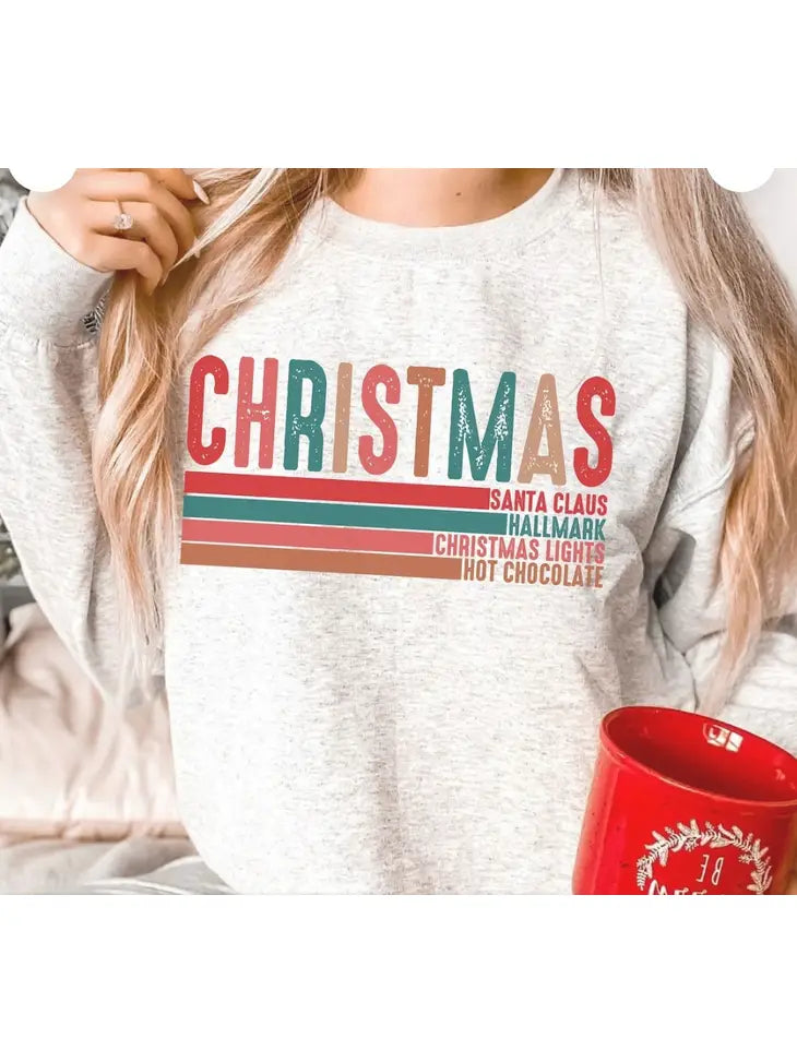 Gray Merry Christmas Crewneck SALE
