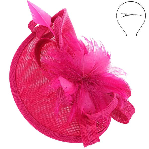 Fushia Fascinator