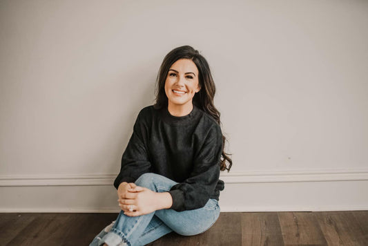 Black Mineral Washed Sweater