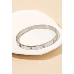 Rhinestone Silver Bracelet Jewelry