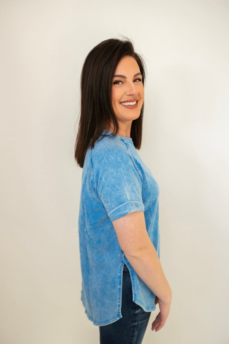 Every Day Tee in Sky Blue