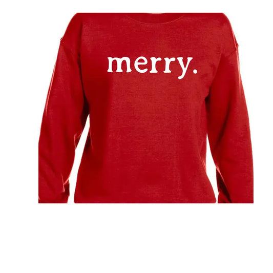 Red Merry Sweatshirt