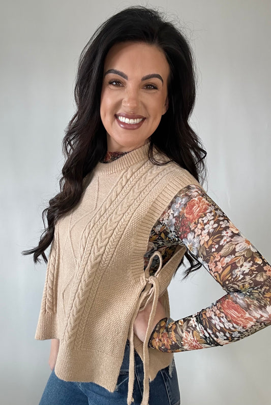 The Floral Mesh Long Sleeve