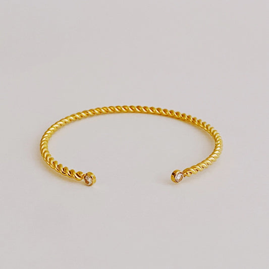 Gold Twist Bracelet Jewelry