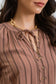 Striped Peasant Top