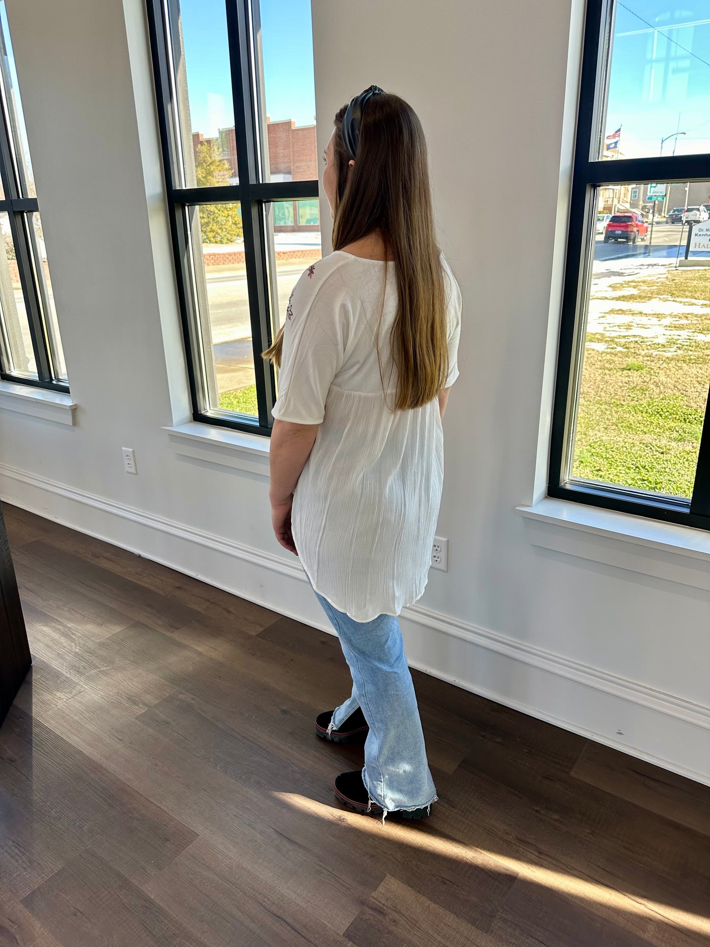 Bella Floral Embroidered Top
