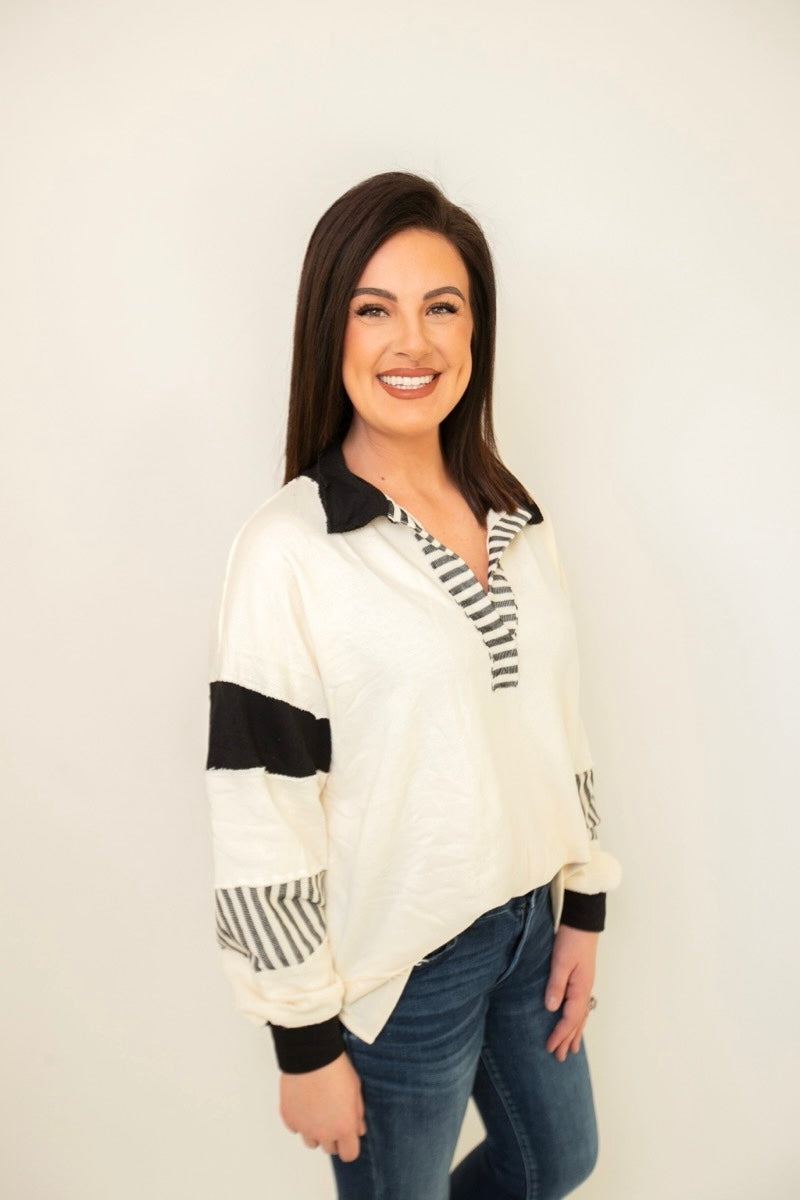 Ashley Pullover in Black