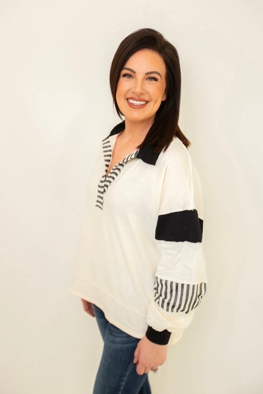 Ashley Pullover in Black