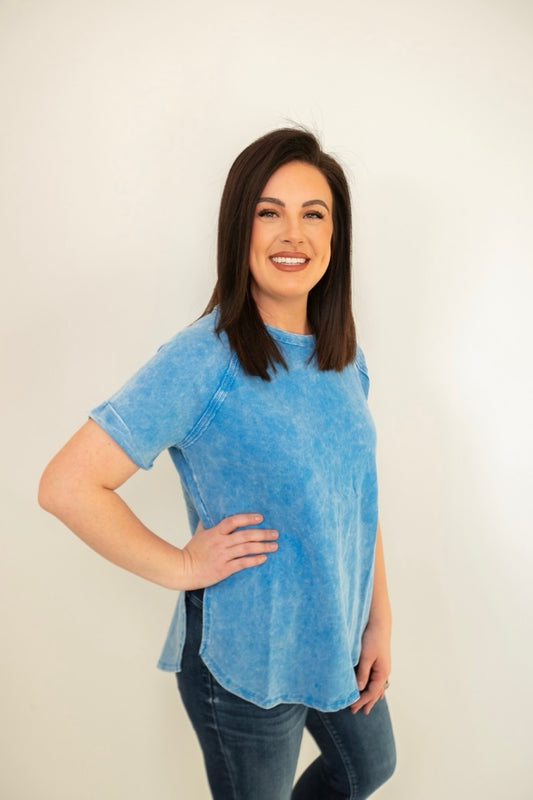 Every Day Tee in Sky Blue