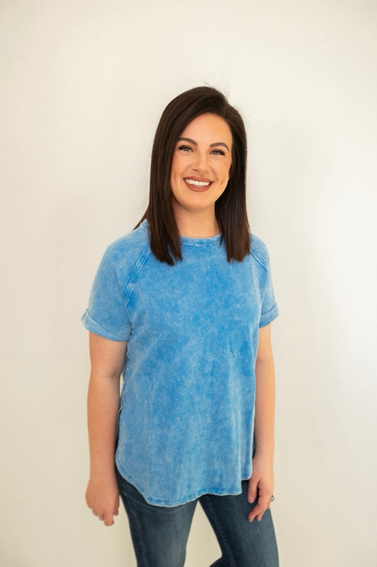 Every Day Tee in Sky Blue