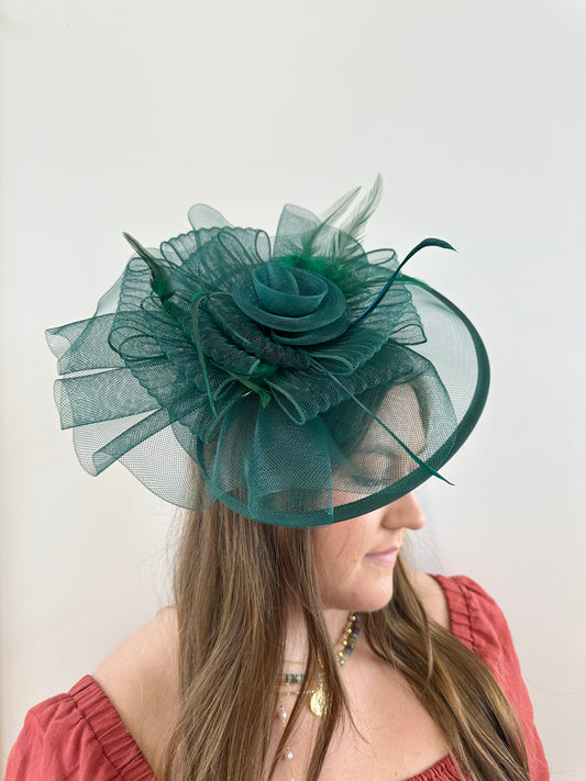 Emerald Green Fascinator