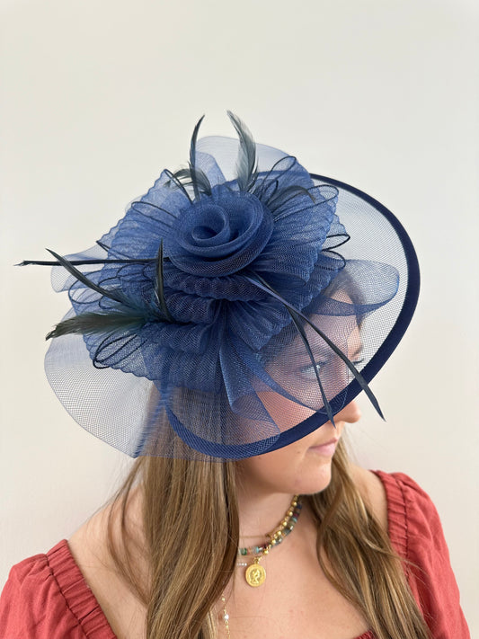 Midnight Blue Fascinator