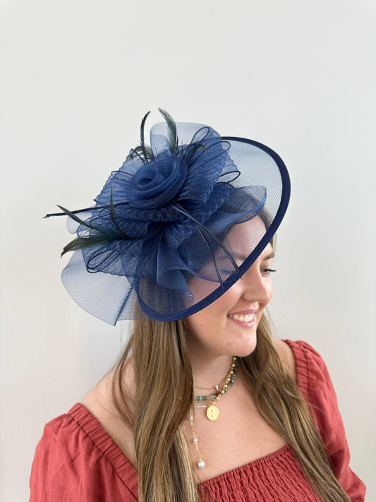 Midnight Blue Fascinator