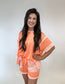 Caroline Set - Orange/Coral
