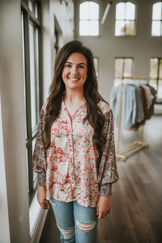Floral Print Blouse