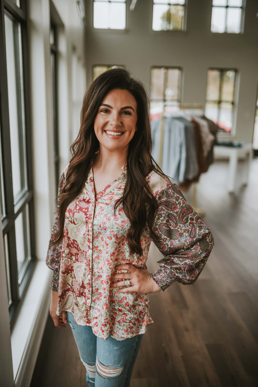 Floral Print Blouse
