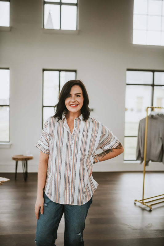 Multi Stripe Blouse